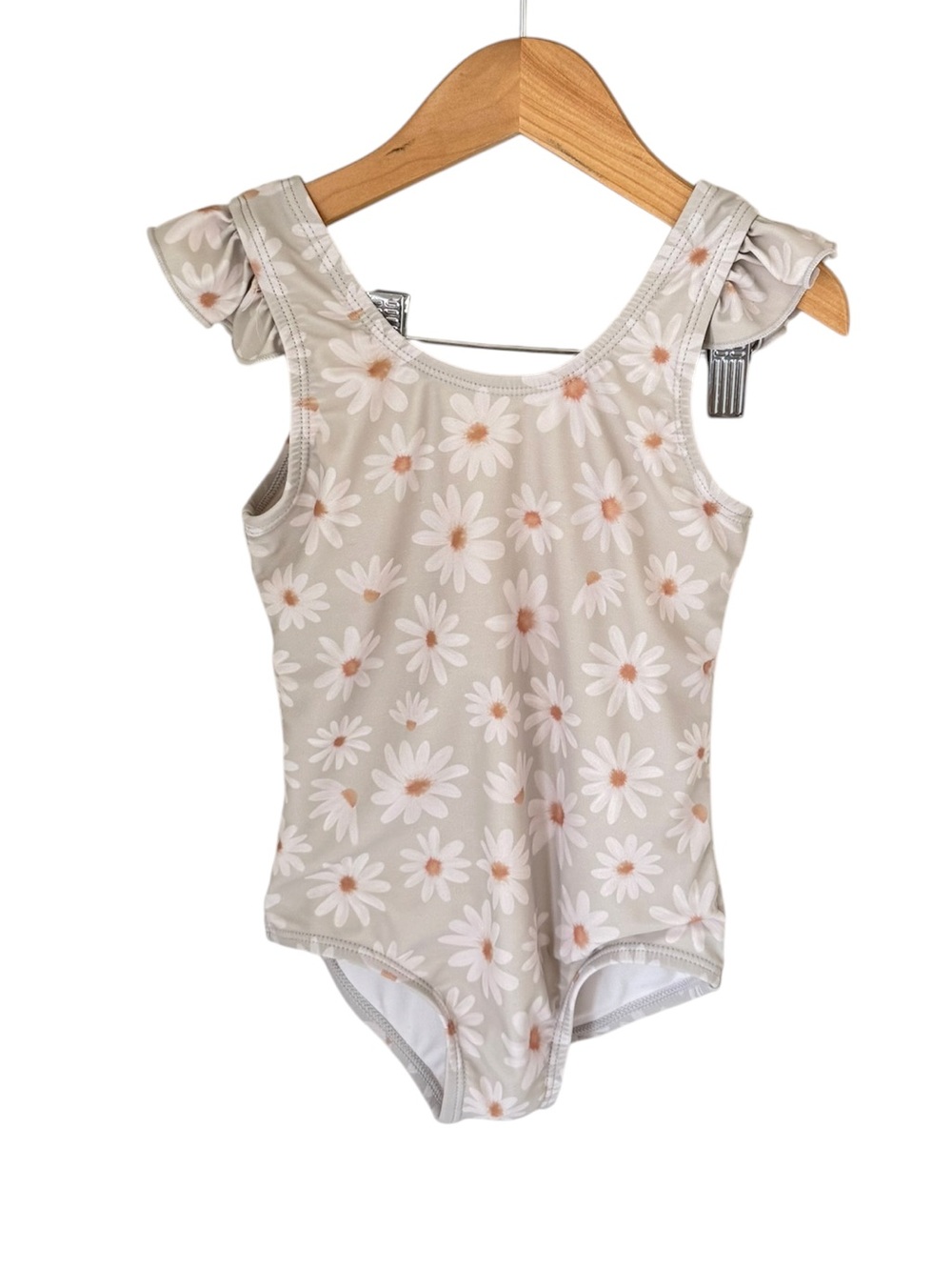 Current Tyed Daisy Ruffle-Shoulder One-Piece Swimsuit 2/3 Years